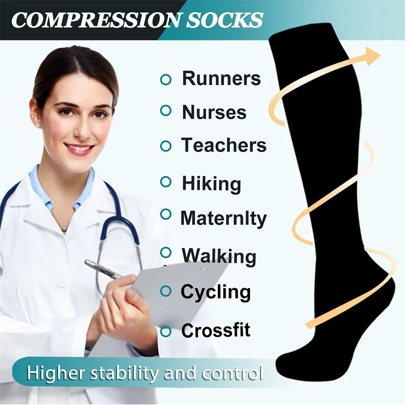 1 Pair Men Women Sports Compre - огляд і ціна Compression Sock Medical