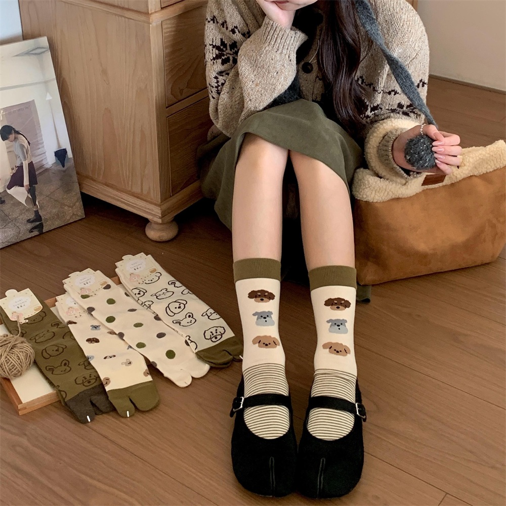 Dog Illustration Tabi Split‑To - огляд і ціна Toe Sock Split