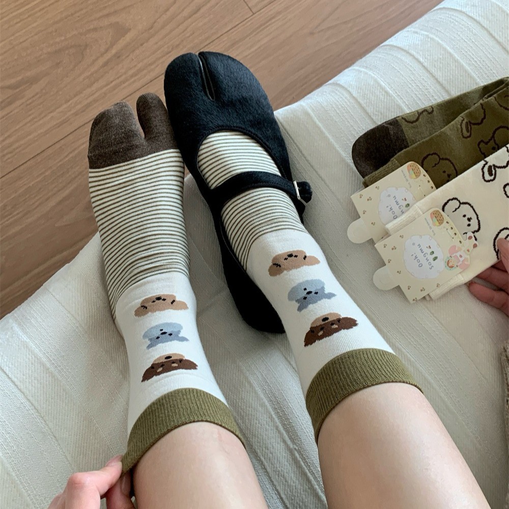 Dog Illustration Tabi Split‑To - огляд і ціна Toe Sock Split