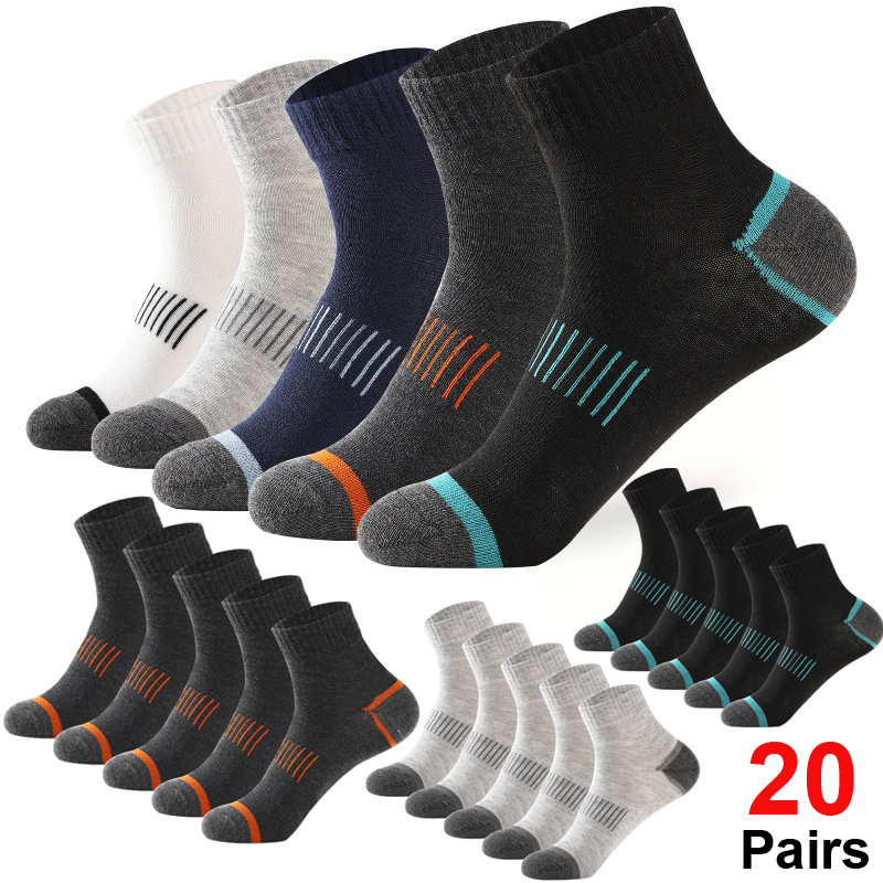 20Pairs Men's Cotton Socks Set - огляд і ціна Athletic Sock Cushion