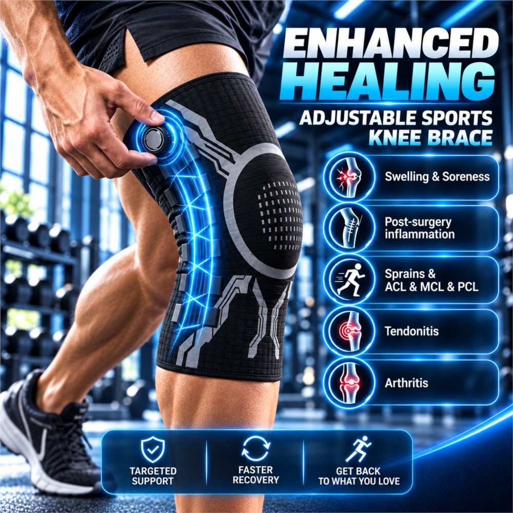 Adjustable Smart Knob Knee Bra - огляд і ціна Compression Sleeve Calf