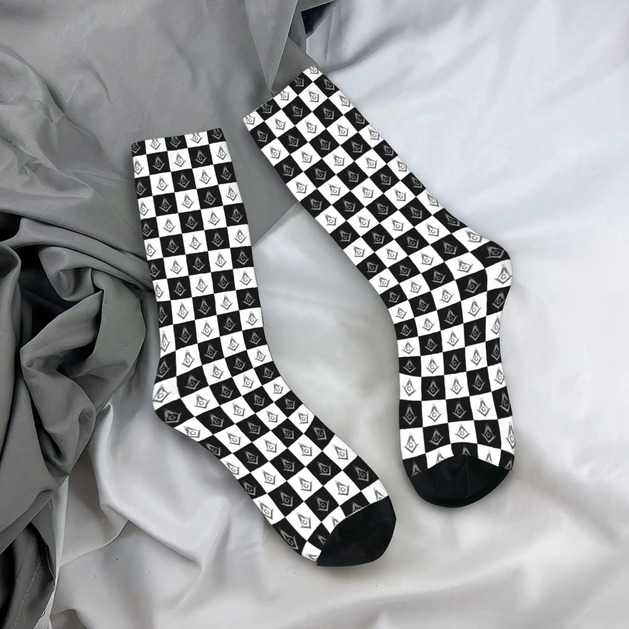 Custom Freemason Checkered Pat - огляд і ціна Dress Sock Men