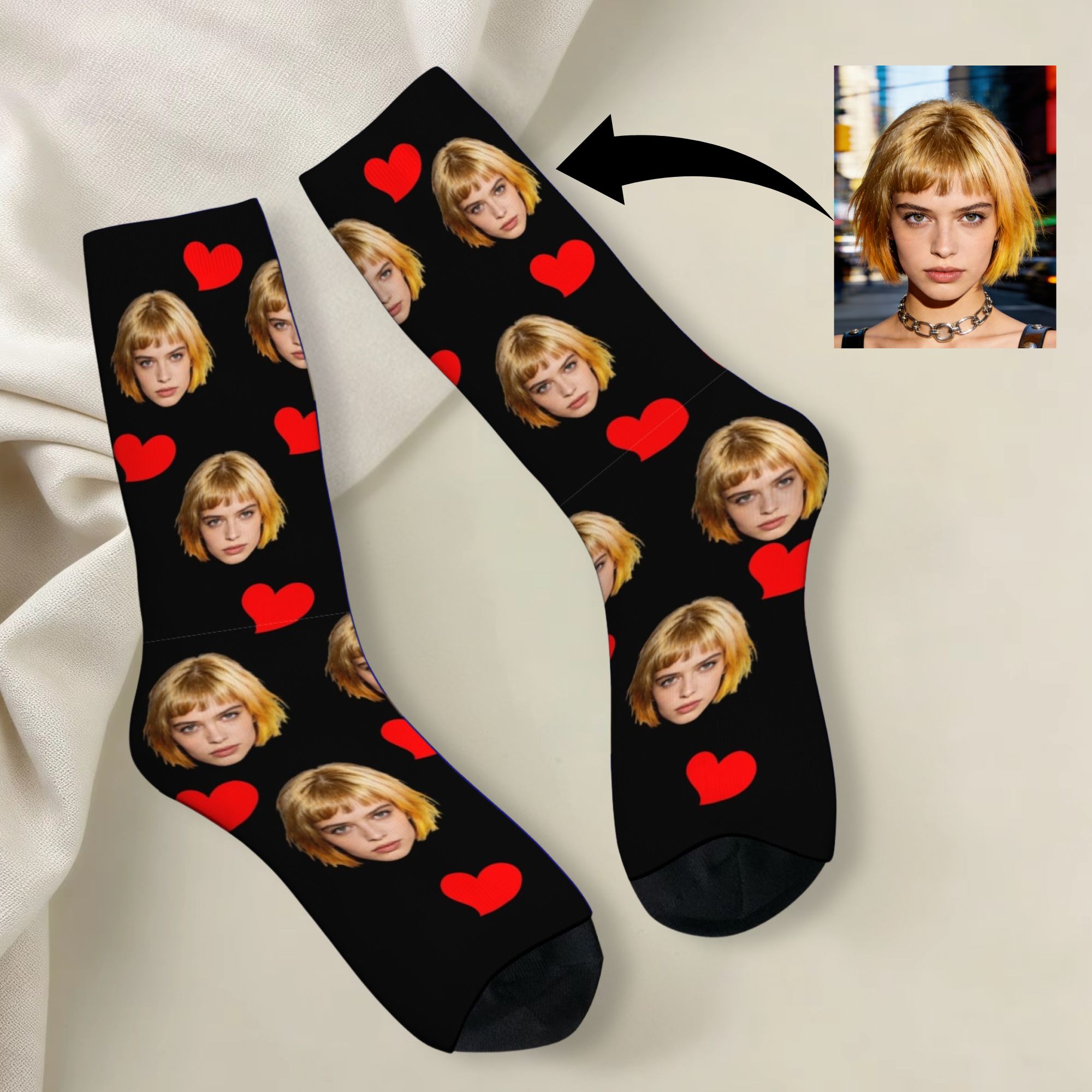 Personalized Custom Avatar Fac - огляд і ціна Dress Sock Men